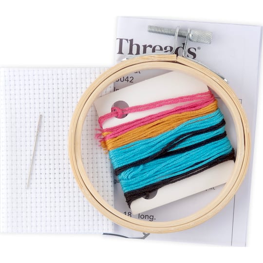 Sprinkle Donut Counted Cross Stitch Kit by Loops & Threads®